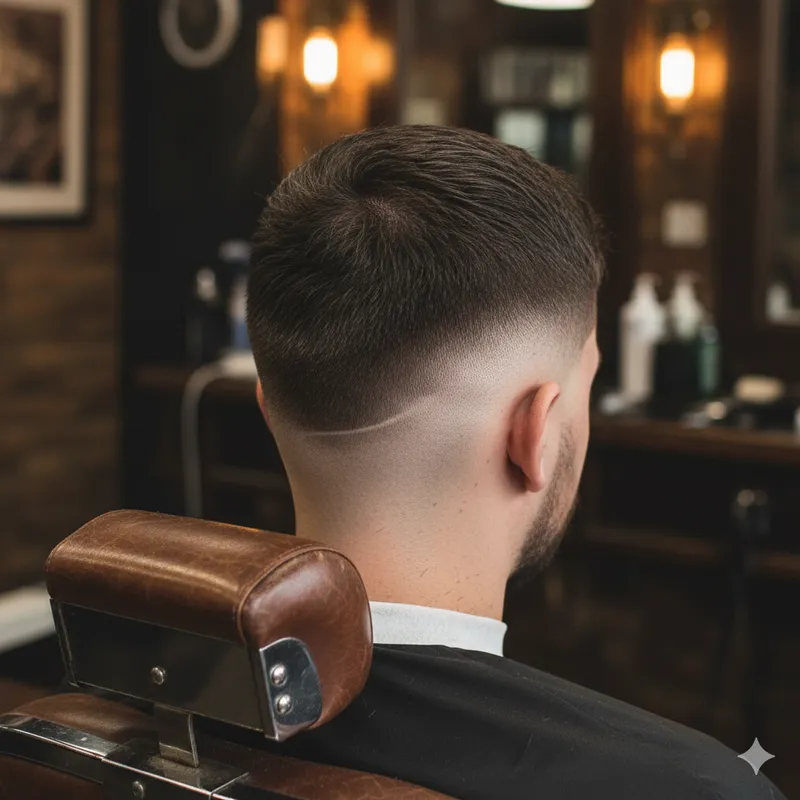 Resultado de corte fresco — linhas limpas e fade perfeito